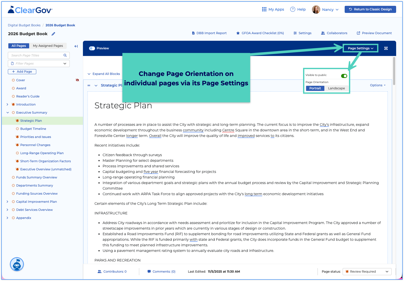 DBB - Page Settings - Landscape Orientation .png